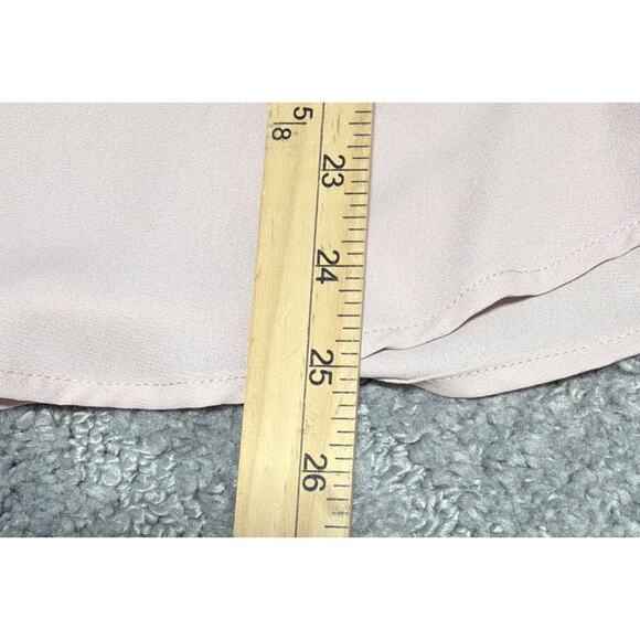 Express Women's Slim Fit Portofino Shirt Blouse | Size S Pink - Picture 5 of 7